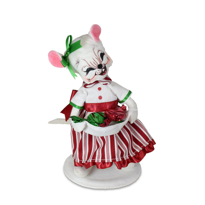 611621 6in Christmas Candy Girl Mouse