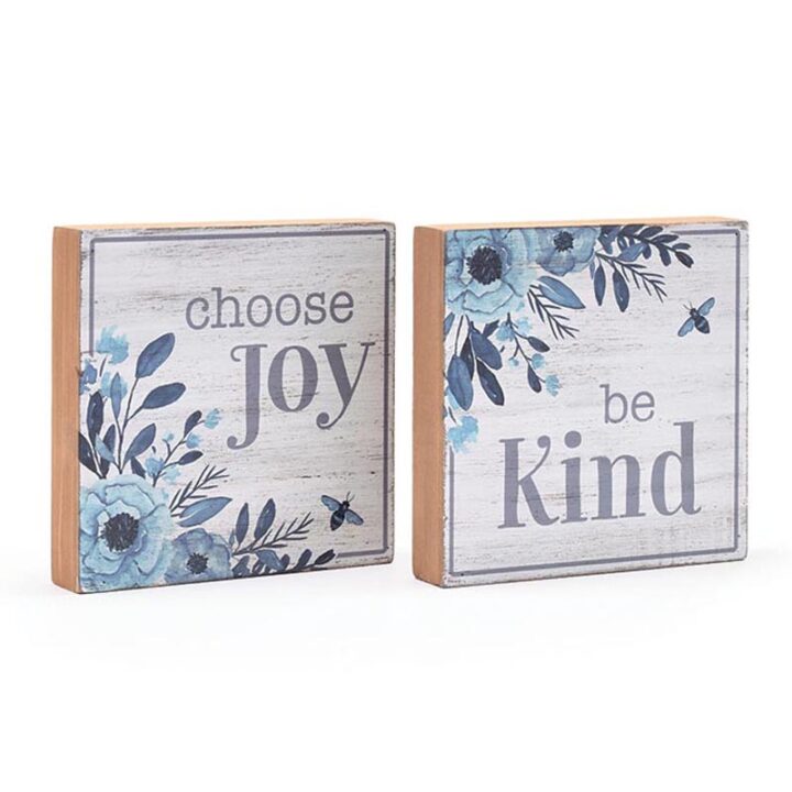 870521 Choose Joy-Be Kind Shelf Sitters