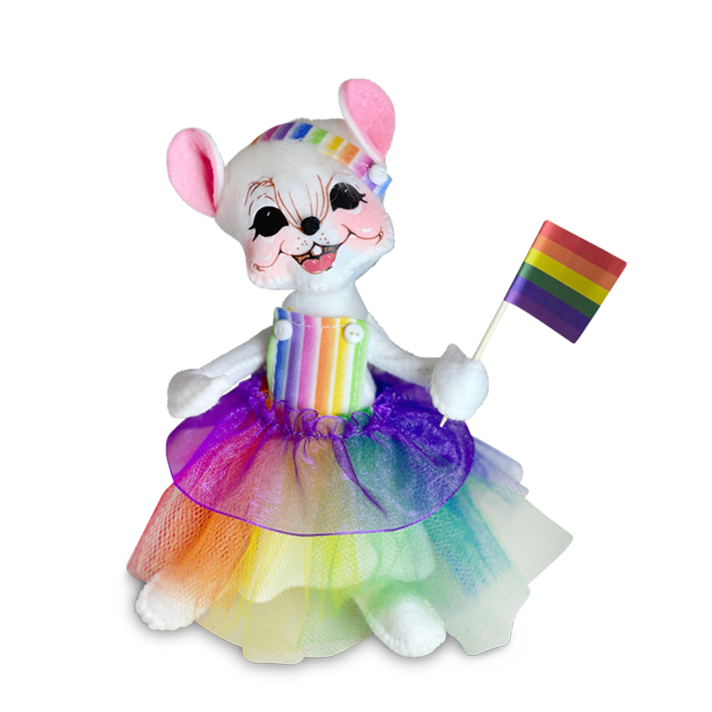 850621 6in Love-Peace-Pride-Mouse