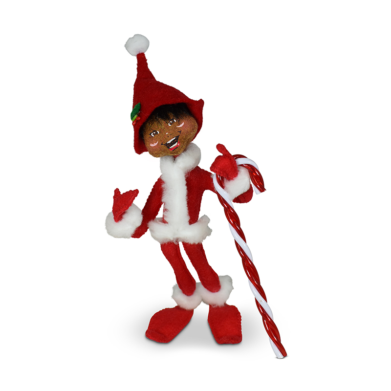 862721 8in Candy Cane Kringle Elf-Exclusive