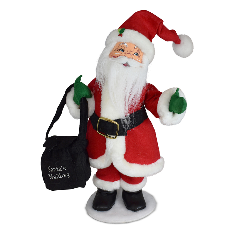 410722 15in Christmas Delivery Santa