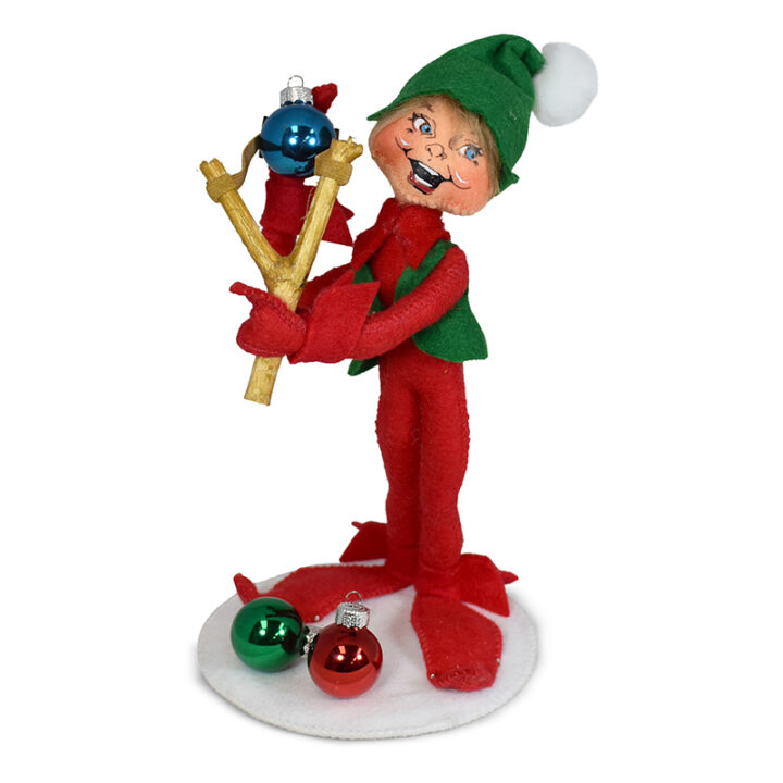 510322 9in Naughty Elf with Slingshot