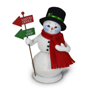 9in North Pole Snowman - Annalee Dolls