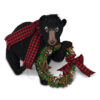 6in Winter Woods Black Bear - Annalee Dolls