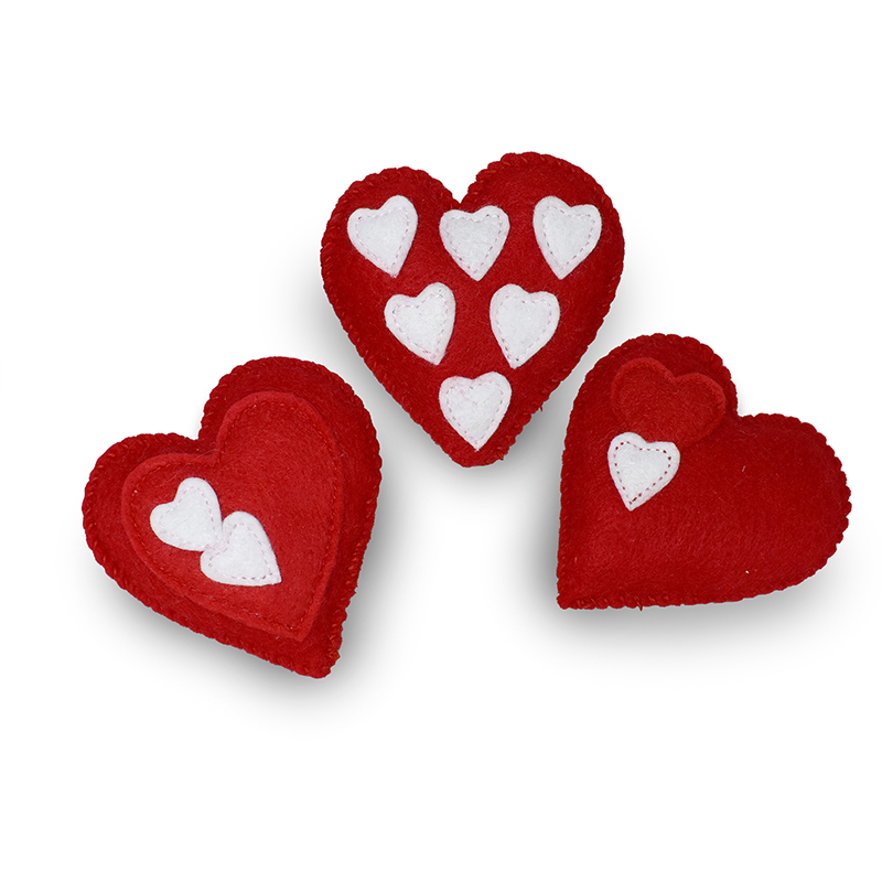 262523 Felt Valentine Hearts