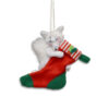 4in Jolly White Fox Ornament