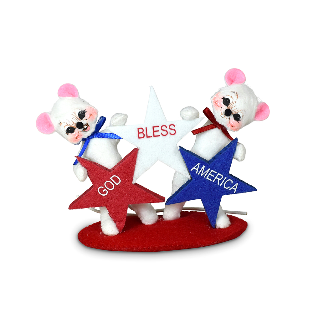 Image of 3in God Bless America Mouse