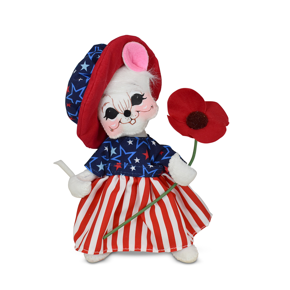 6in Poppy Girl Mouse Annalee Dolls
