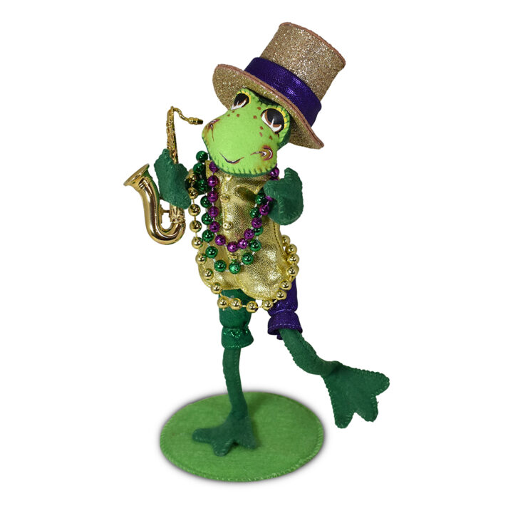 261424 10in Mardi Gras Boy Frog