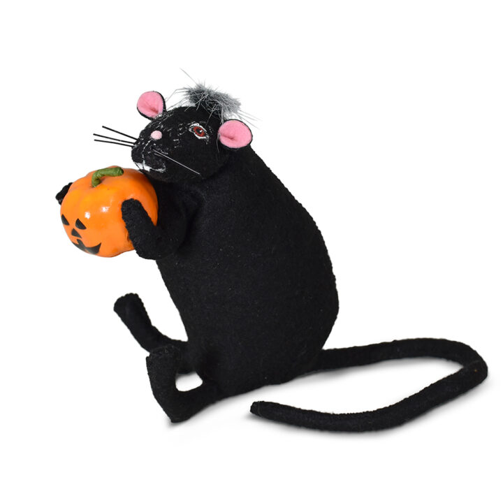 6in Black Rat with Pumpkin-prototype