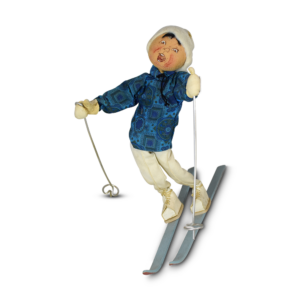 1963 Ski Jumper in Blue Shirt