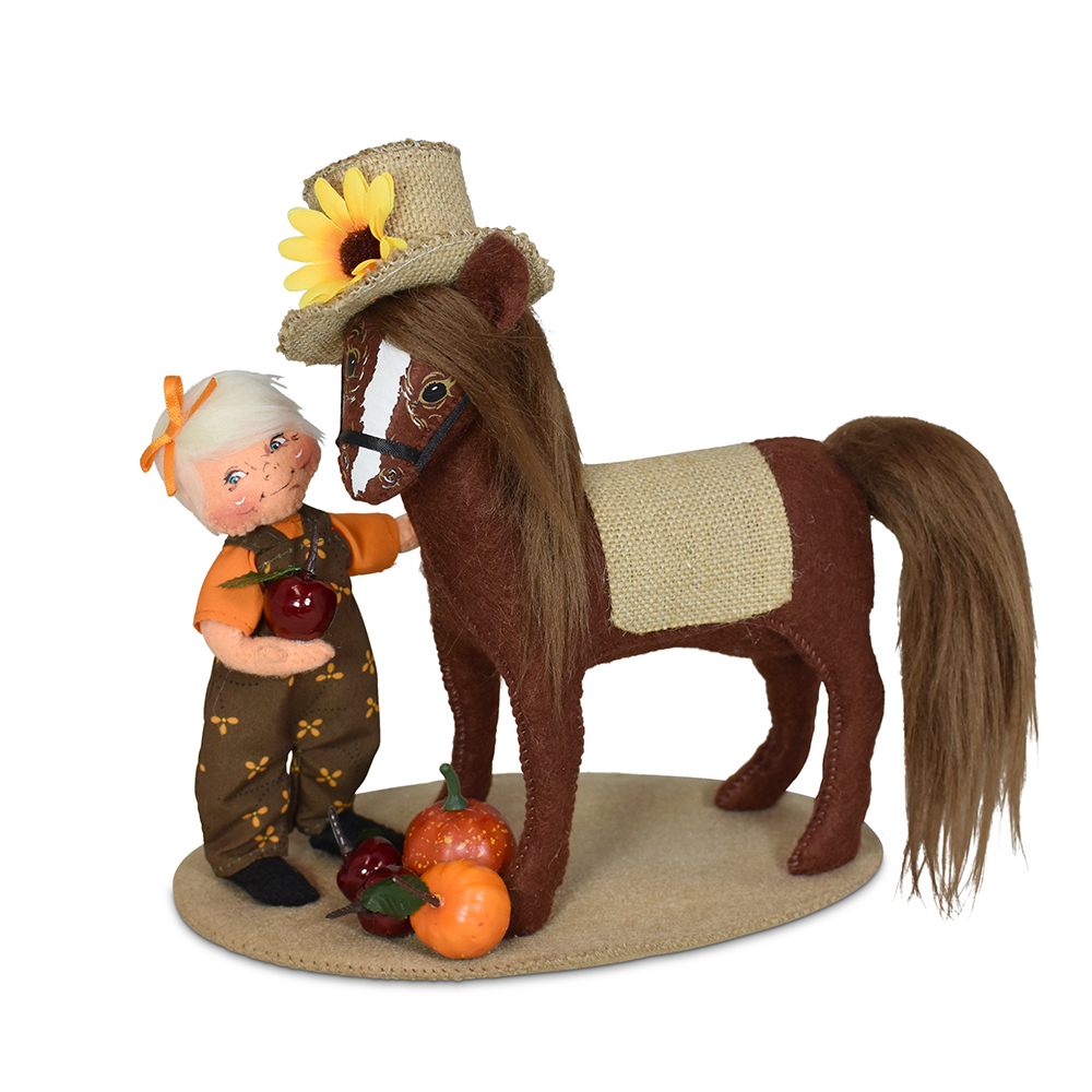 361624 8in Harvest Girl & Horse