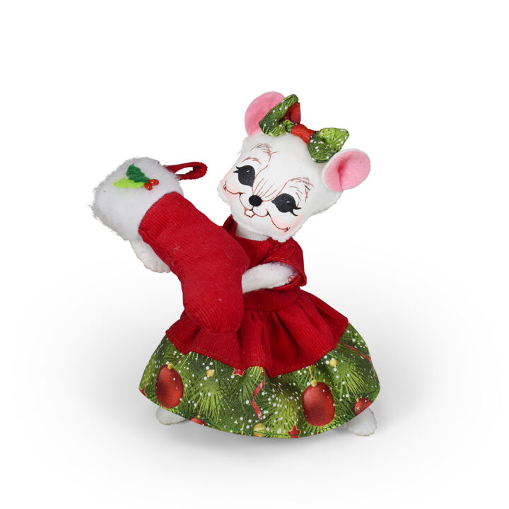 611524 6in Yuletide Stocking Mouse