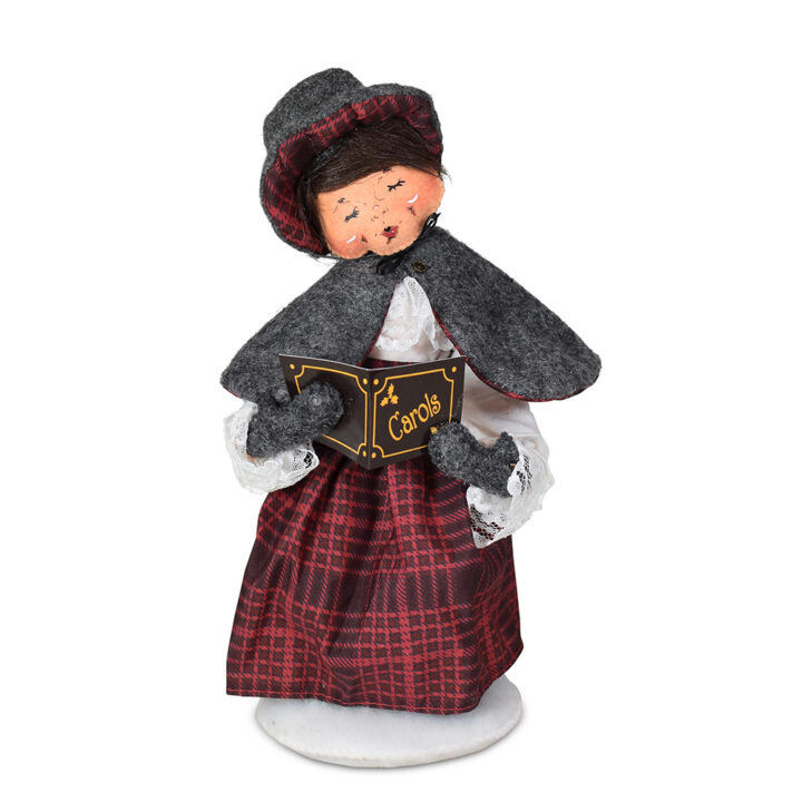 660124 9in Plaid & Pine Caroler Mom-1