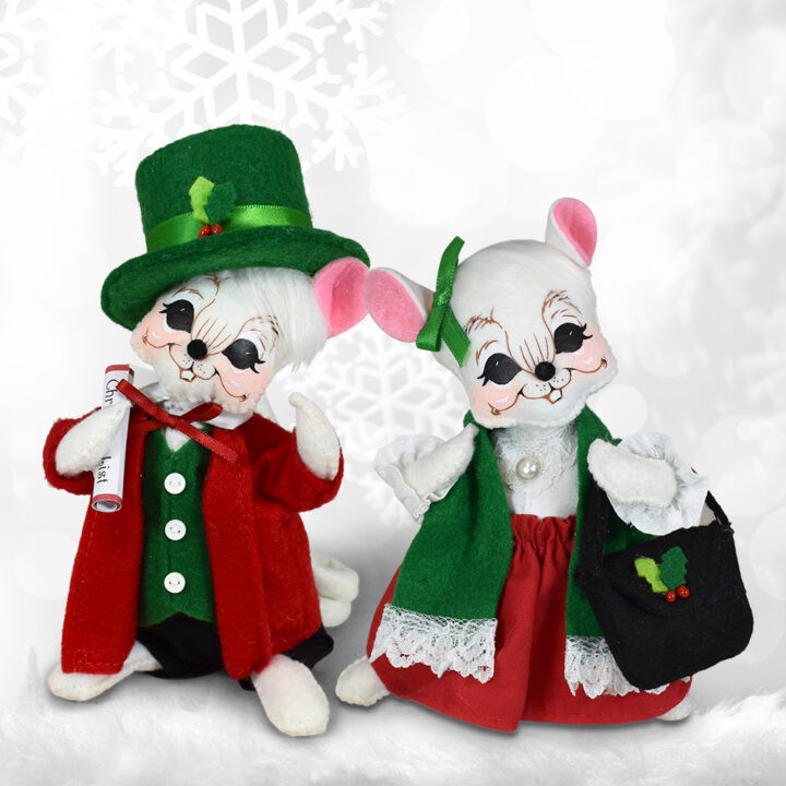 HohoBOGO 6in Christmas Shopping Mice