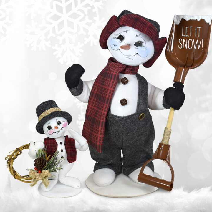 HohoBOGO Plaid & Pine Snowman Set