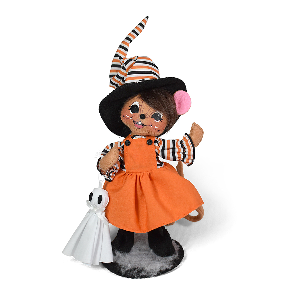 310825 6in Scary Stripe Witch Mouse