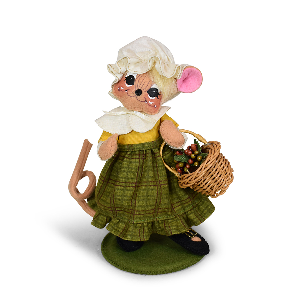 361225 6in Thanksgiving Girl Mouse