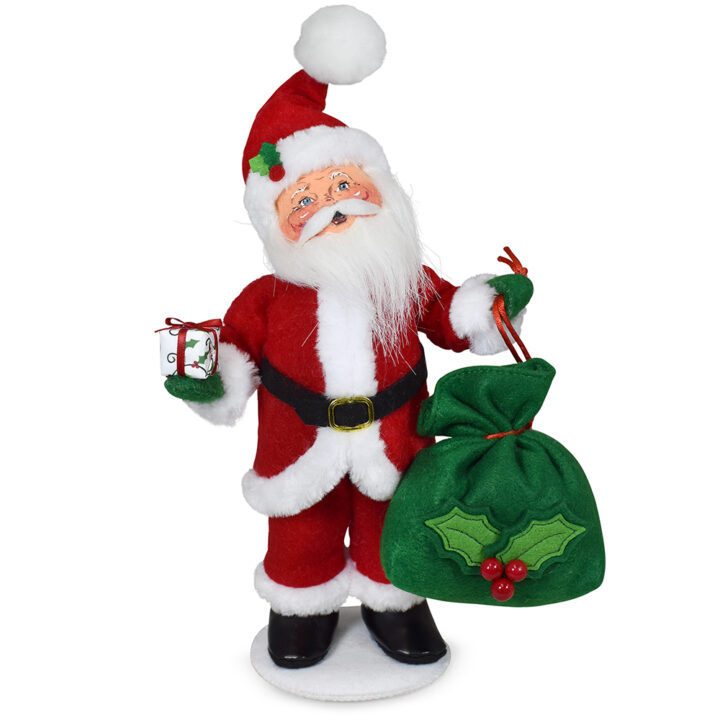 410125 9in Holly Jolly Santa