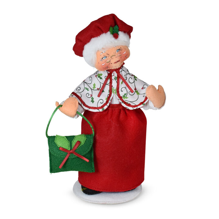 410225 9in Holly Jolly Mrs. Santa