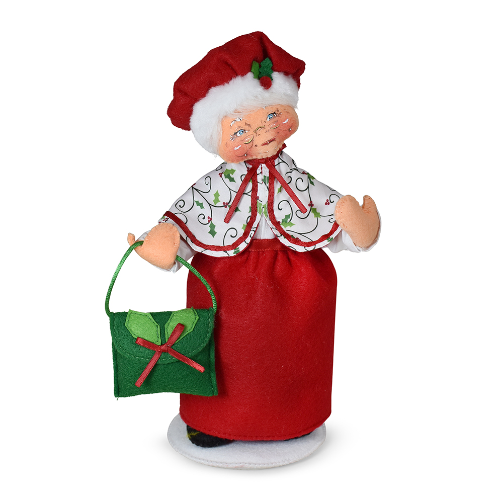 410225 9in Holly Jolly Mrs. Santa