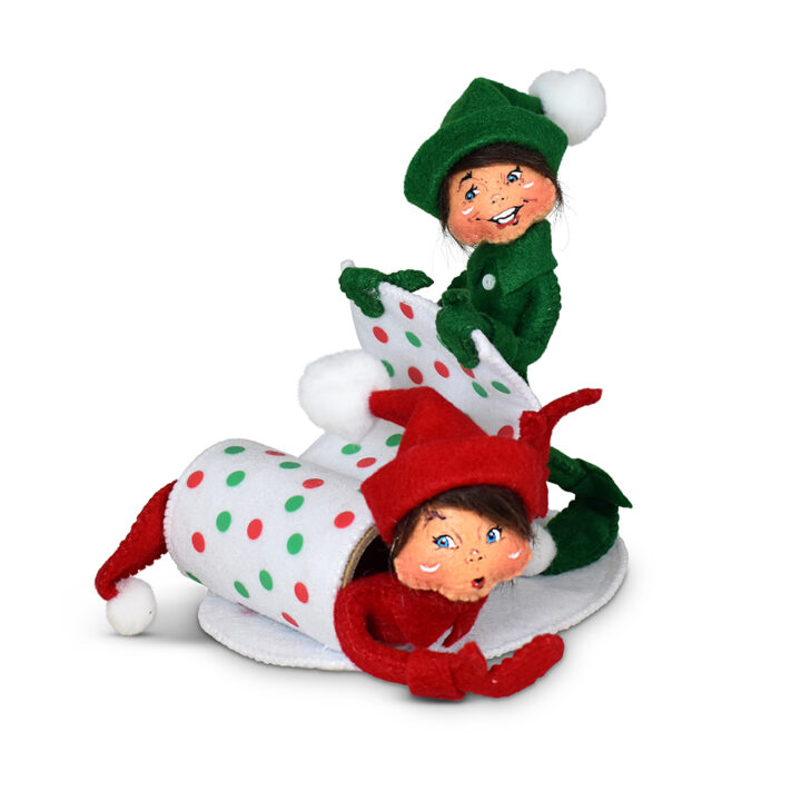 510325 5in Naughty Wrapped Up Elves