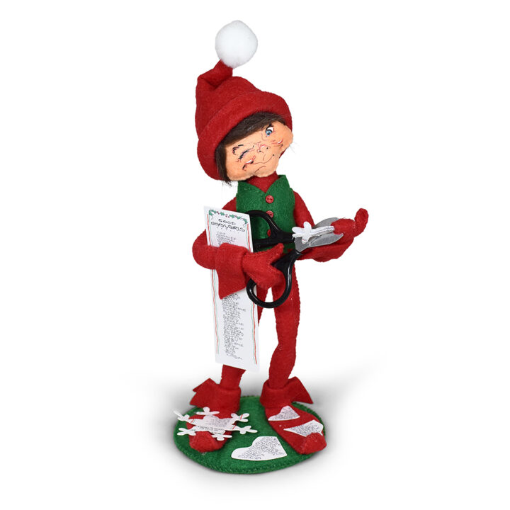 510625 9in Naughty Snowflake Maker Elf