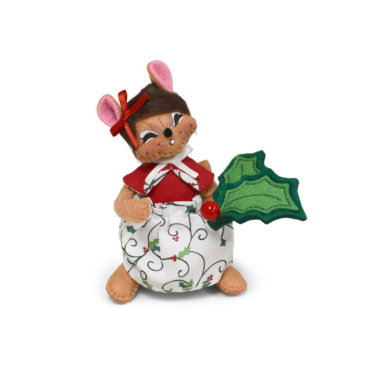 610325 5in Holly Jolly Girl Mouse