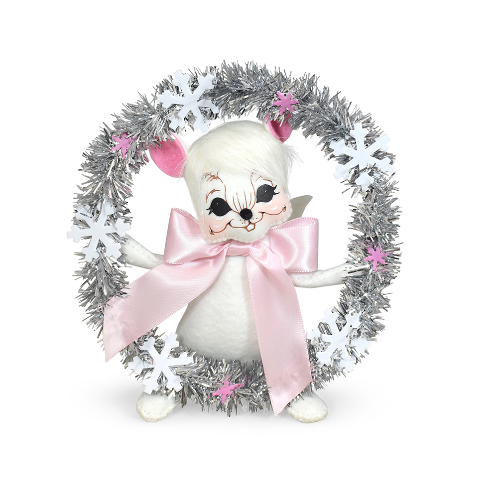 611125 6in Dreamy Wreath Mouse