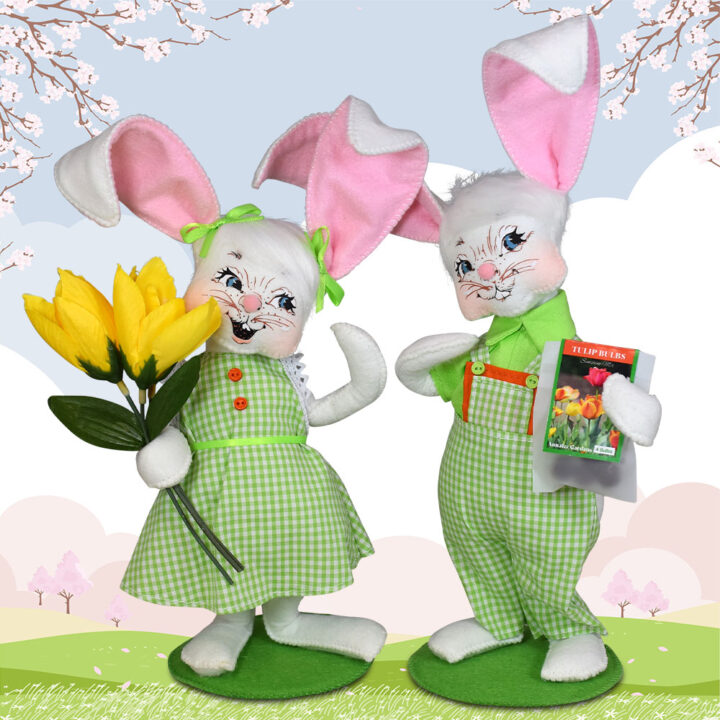 2025 8in Tulip Bunny Couple-Perfect Pairs