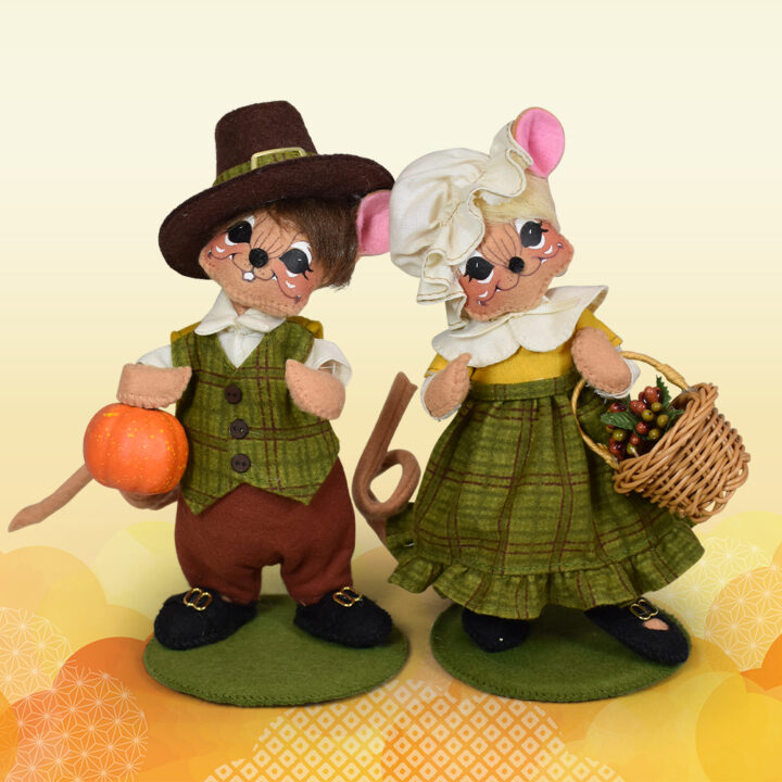 2025 Fall Friends - 6in Harvest Mouse Couple