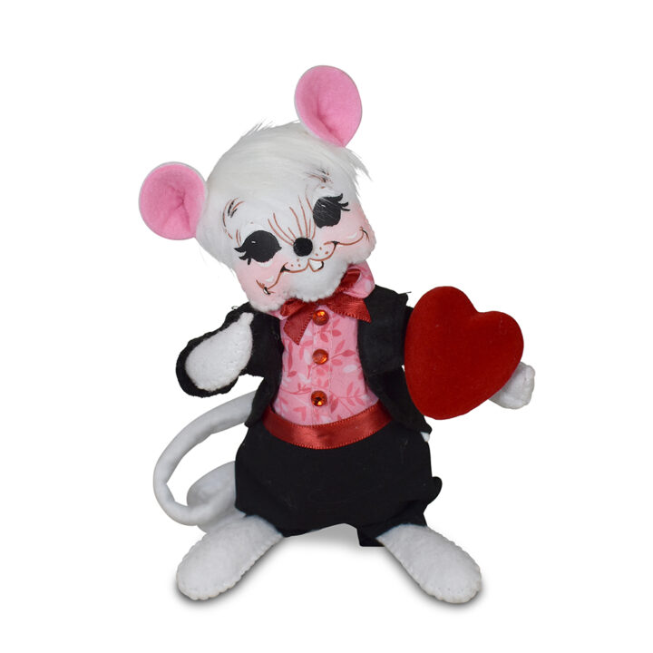 110726 6in Love Mouse with Heart