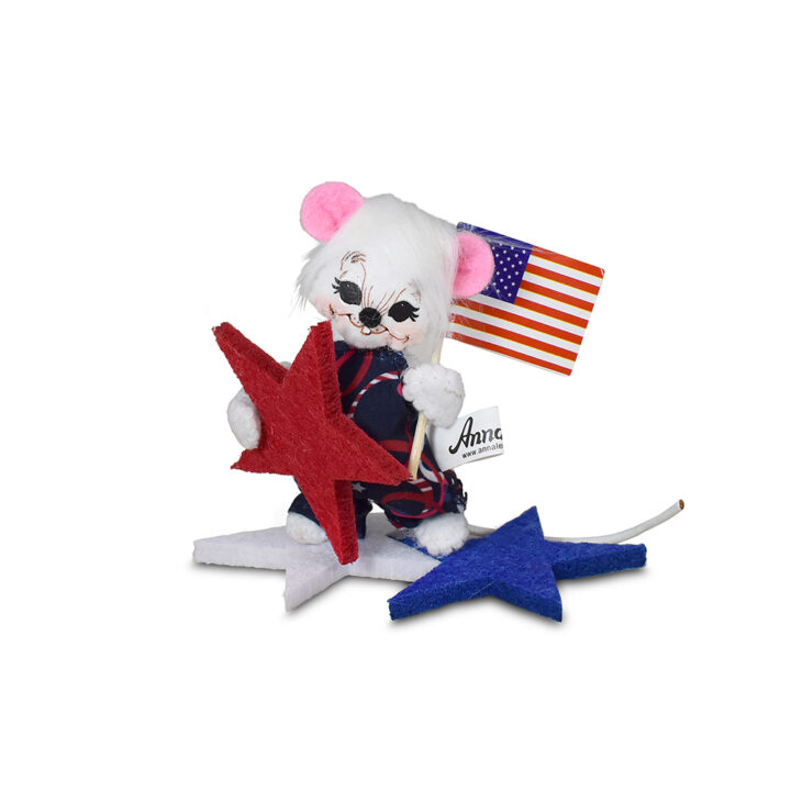 260026 3in Mouse with Patriotic Stars