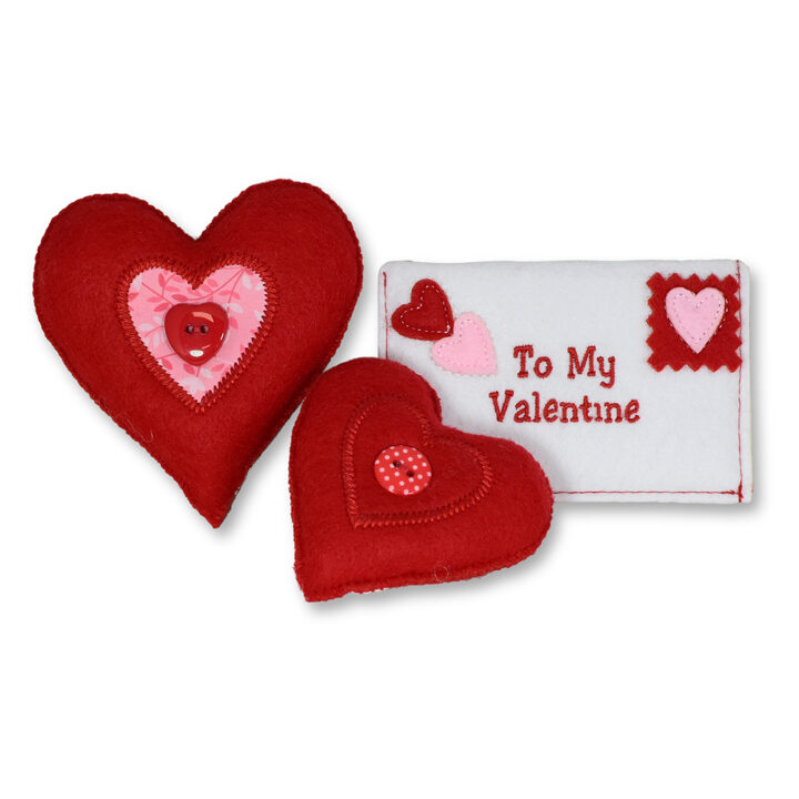 261726 Set of Valentine Hearts + Envelope