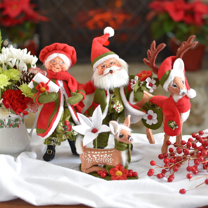 2026 Winter Blooms Santa & Deer Family