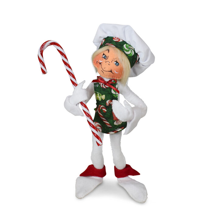 510526 9in Christmas Candy Cane Chef Elf