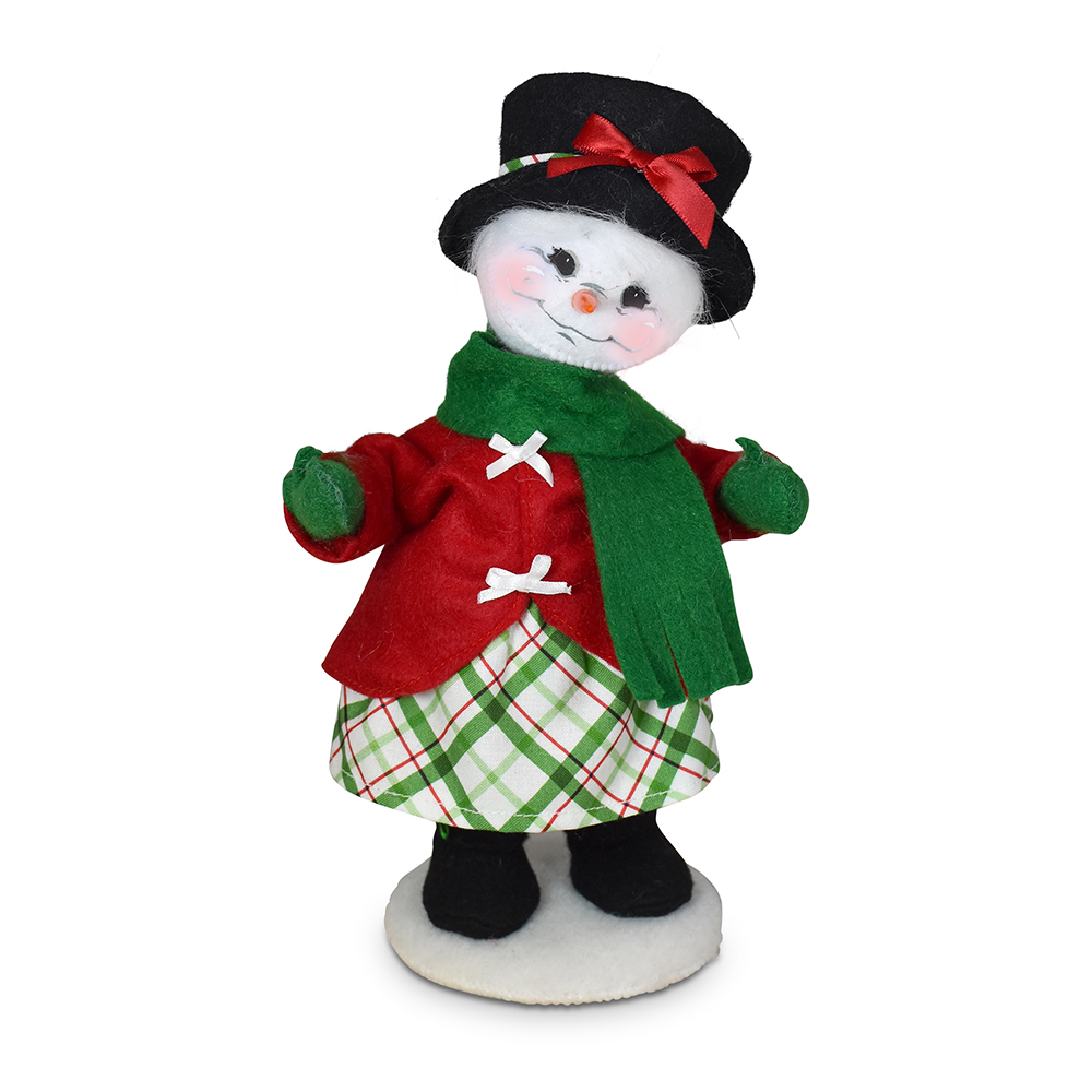 550126 9in Wrapped with Love Mrs Snowman