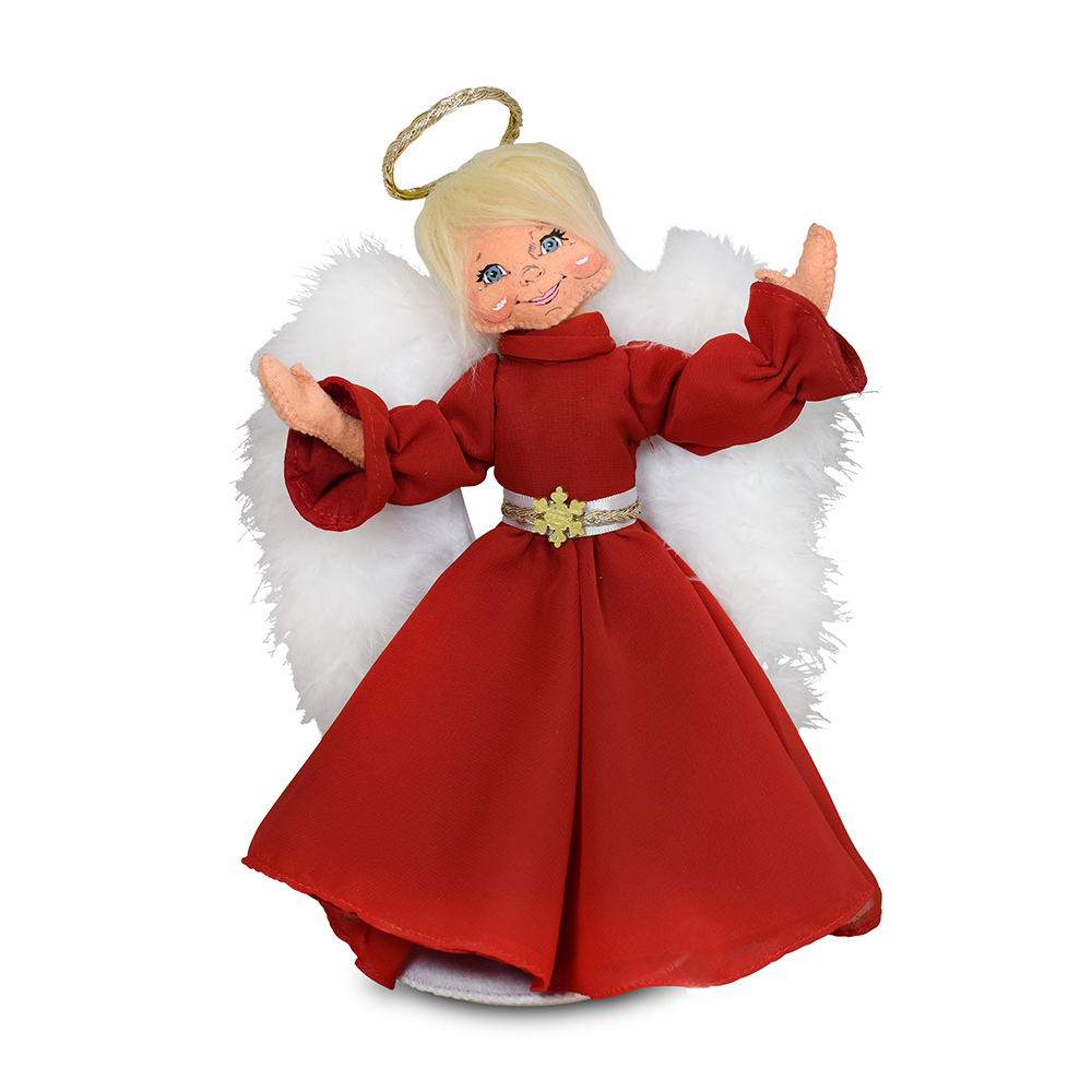 660526 10in Crimson & Gold Angel