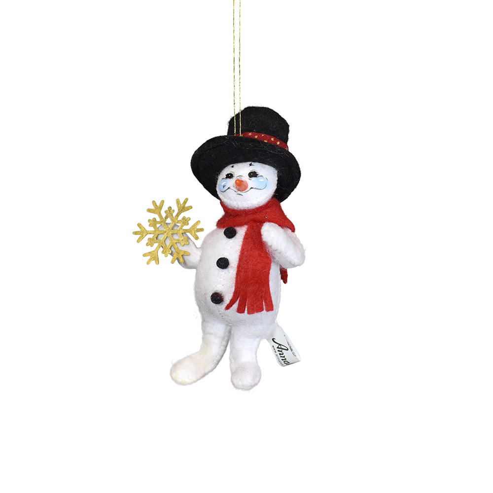 710926 4in Crimson & Gold Snowman