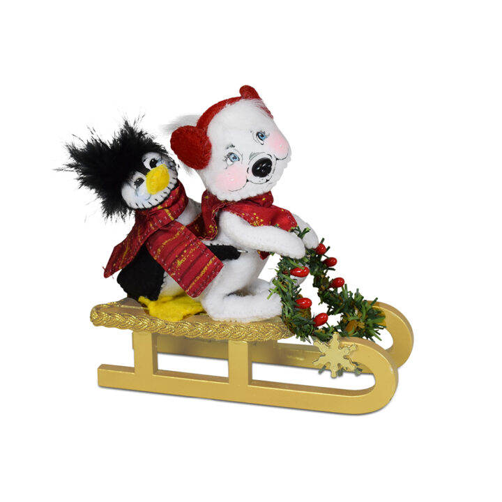 760026 4in Crimson & Gold Sled Ride
