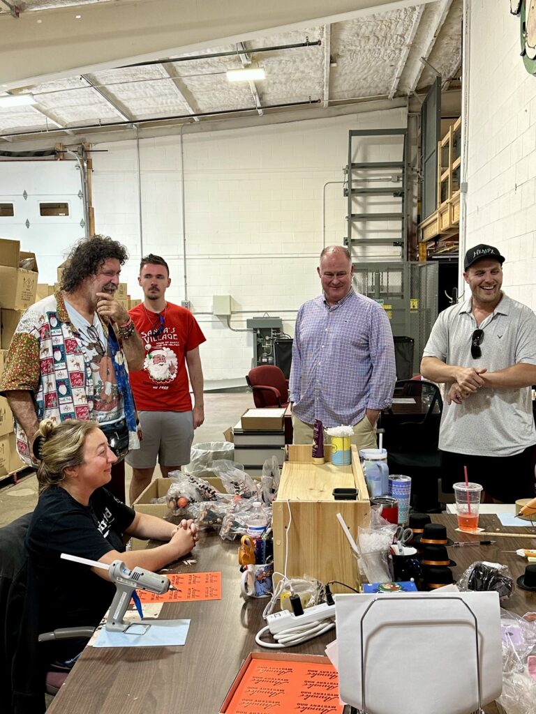 Mick Foley Tours Annalee Headquarters
